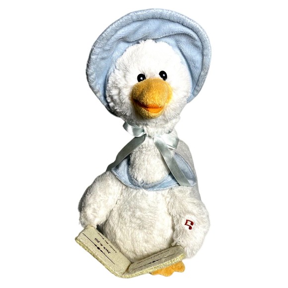 Cuddle Barn Mother Goose Animated 15" Plush Talking Stuffed Animal Nursery Rhyme - Picture 1 of 16